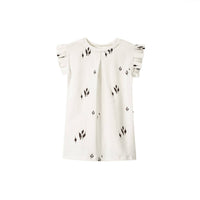Omamimini - Girls Jersey Dress with Box Pleated Sleeve