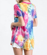 Heimish Usa - Splatter Tie Dye Sequin Top
