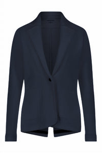 Minnie Rose - Cotton Blend Fitted Blazer