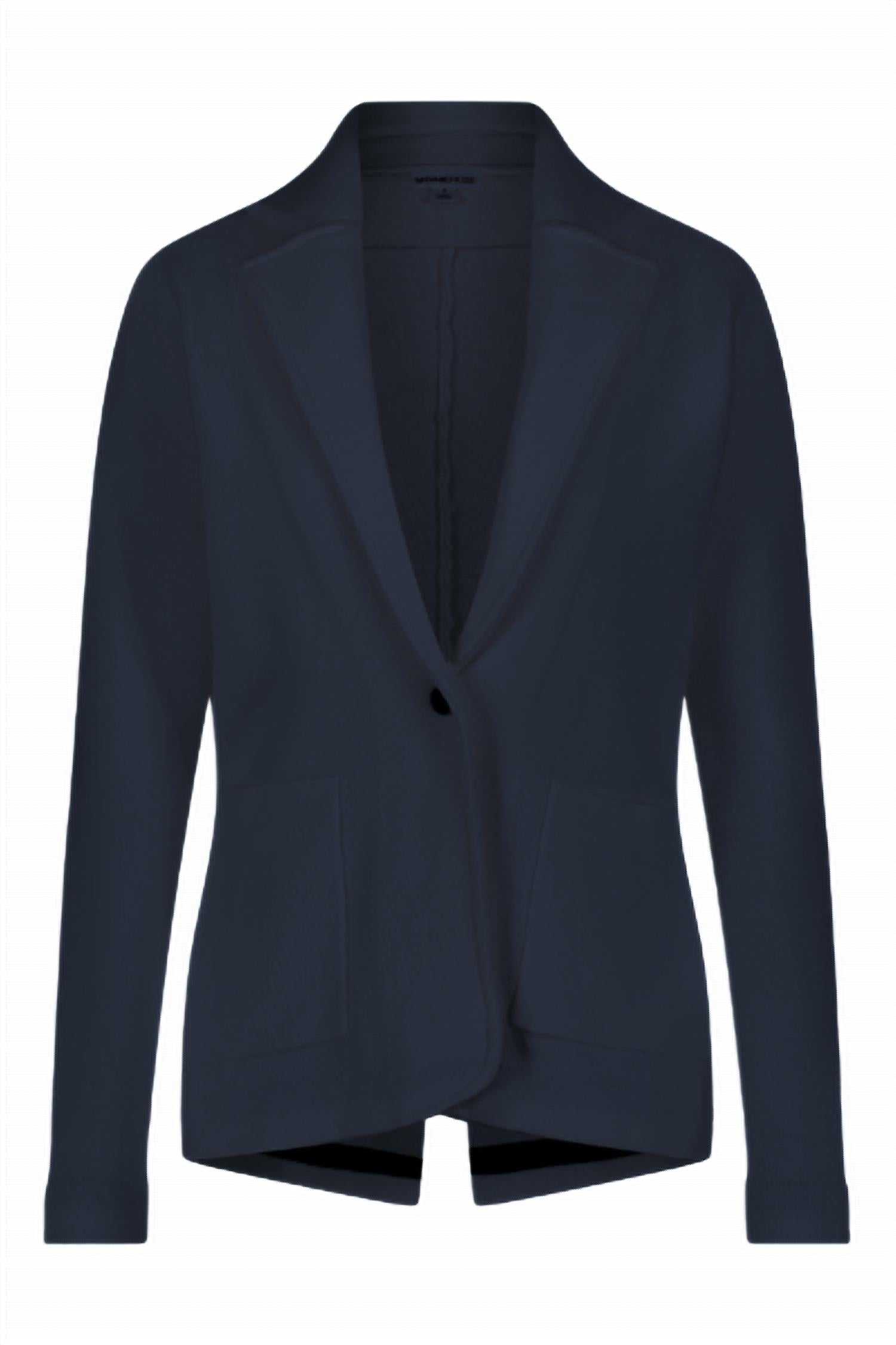 Minnie Rose - Cotton Blend Fitted Blazer