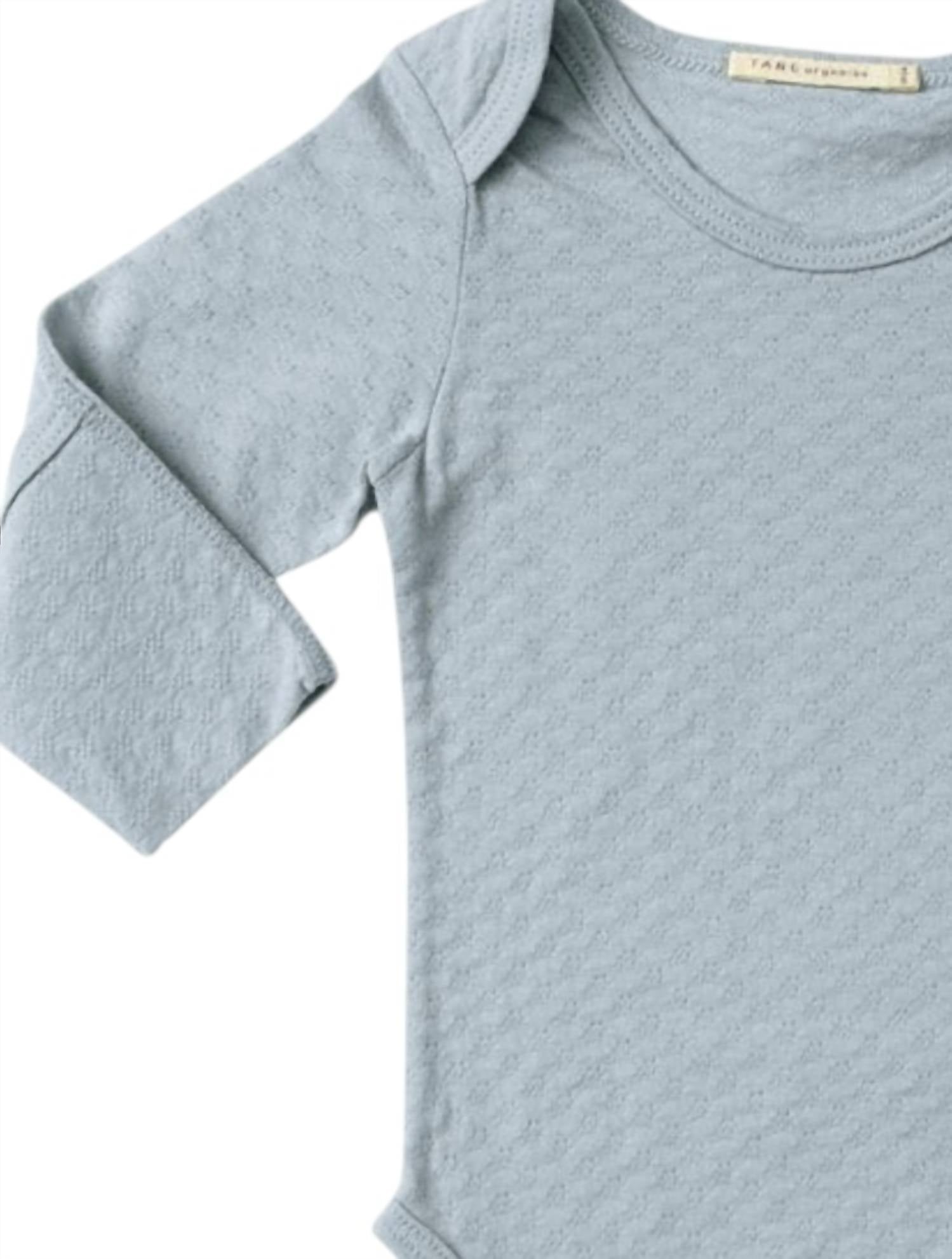 Tane - Baby's Pointelle Onesie With Handcovers
