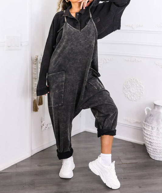 Surelymine - Relaxed Fit Pocket Overalls