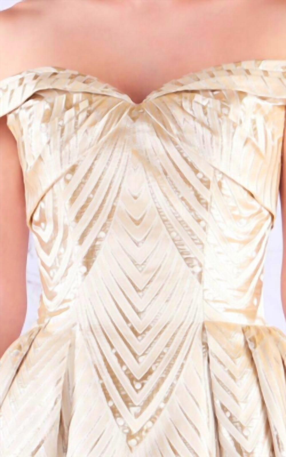 Mac Duggal - Off The Shoulder Satin Ballgwon