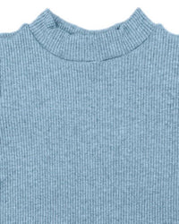 Be Elizabeth - Girl's Ribbed Sparkle Puff Sleeve Top