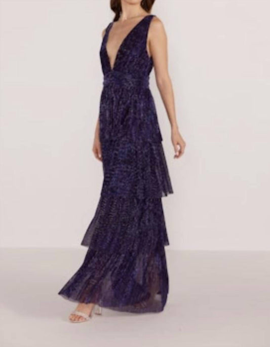 Minkpink - ENYA LUREX PLISSE MIDI DRESS