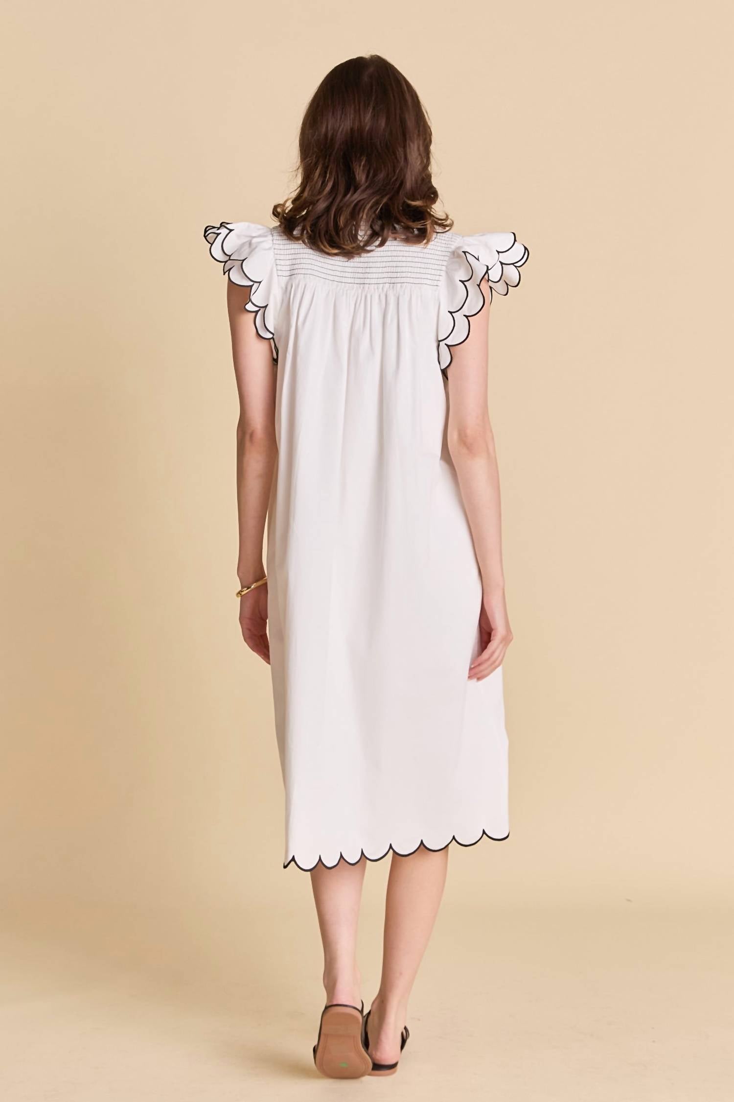 English Factory - Scallop Midi Dress