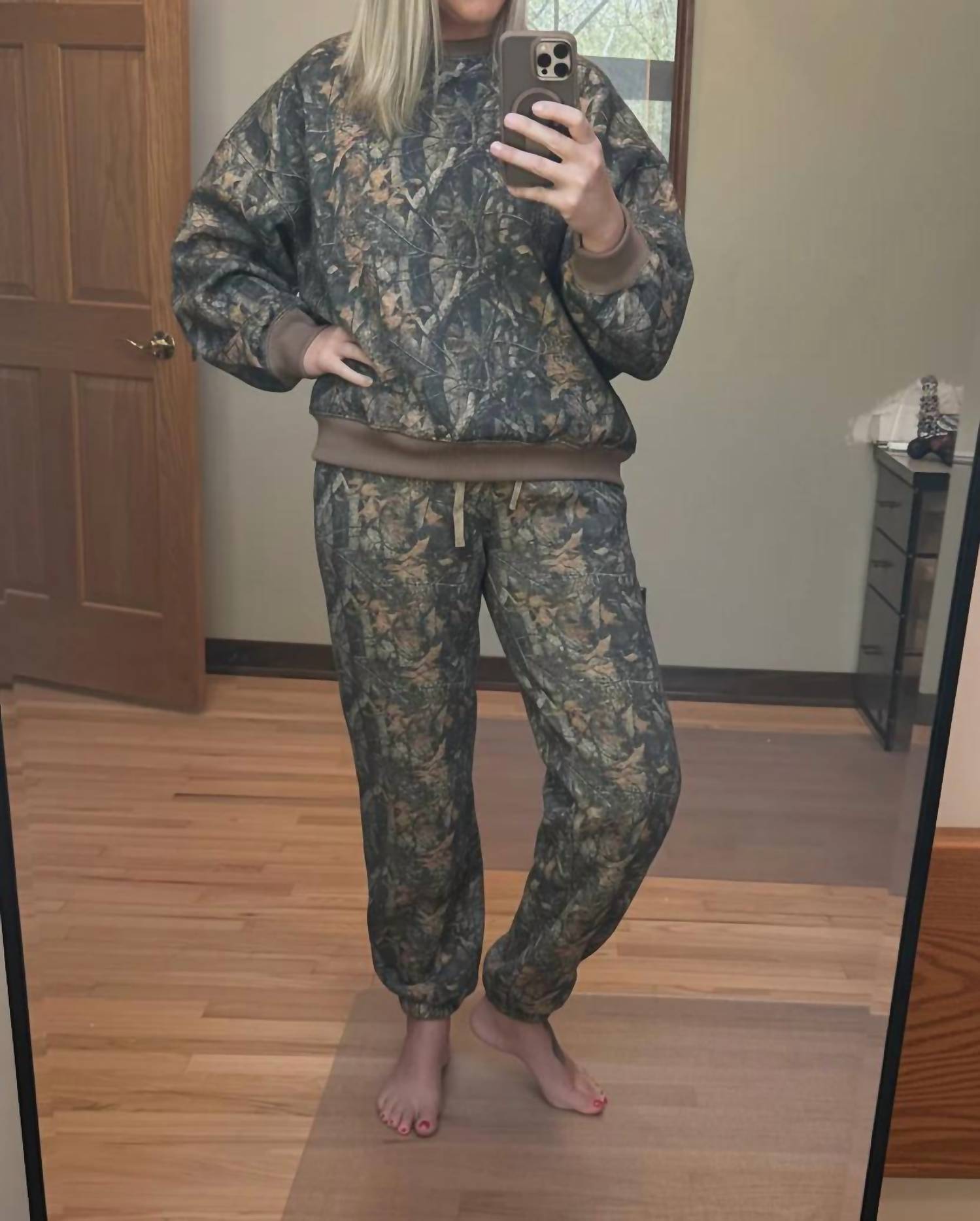 Tic Toc - Bayou Woodland Camo Fleece Jogger Pants