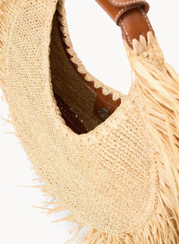 Staud - Women's Moon Raffia Tote Bag