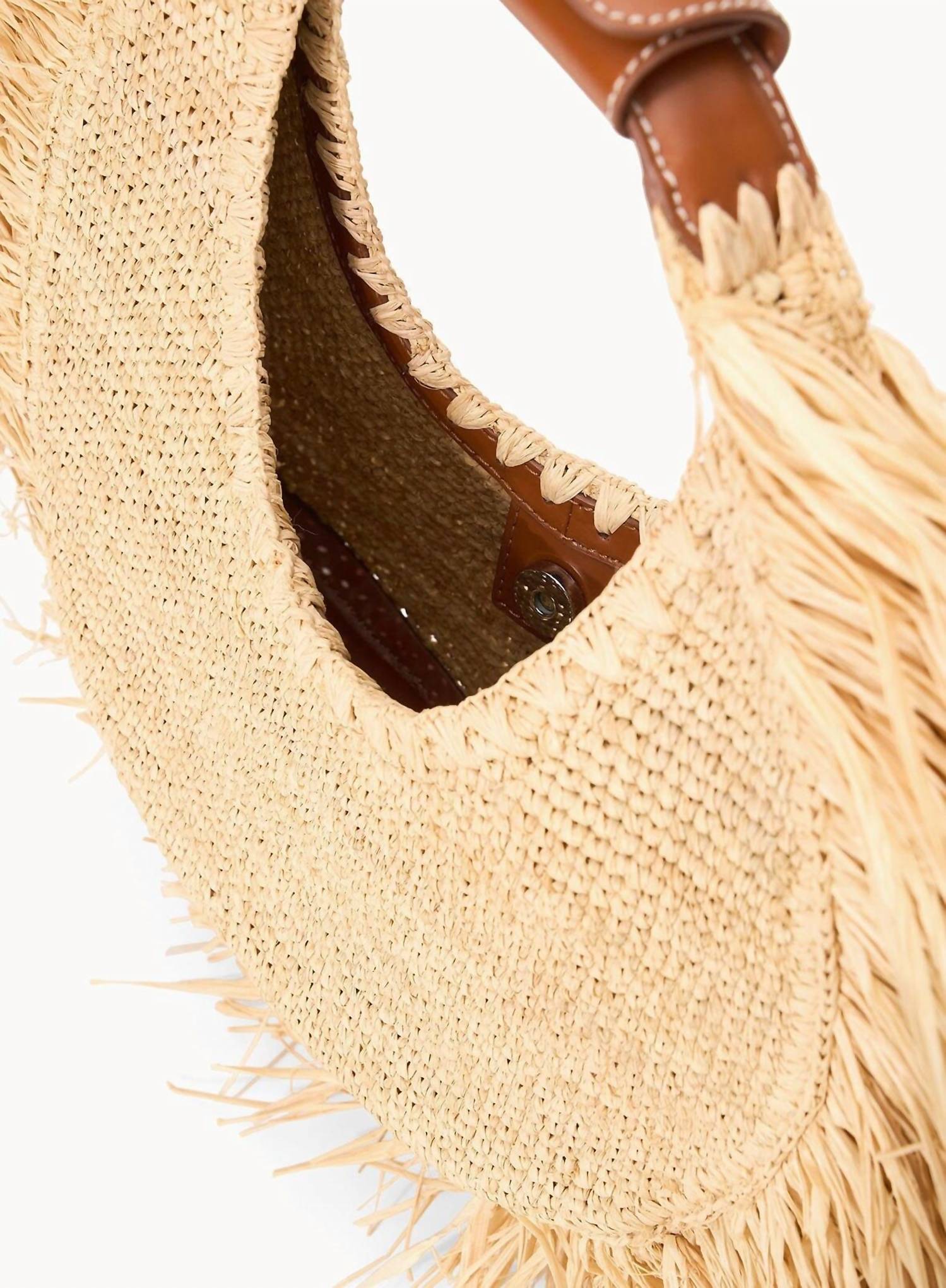 Staud - Women's Moon Raffia Tote Bag