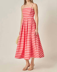 English Factory - Margaret Pleated Midi Dress