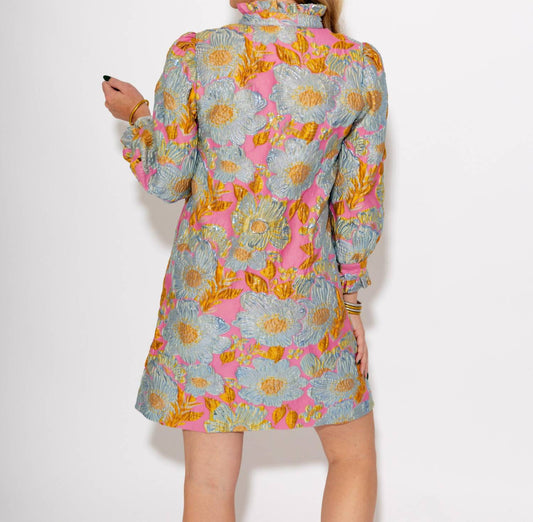 Ivy Jane - Brocade Ruffled Trim Dress