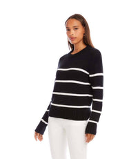 Karen Kane - Stripe Crewneck Sweater