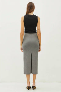 Be Cool - Knitted High Rise Midi Skirt