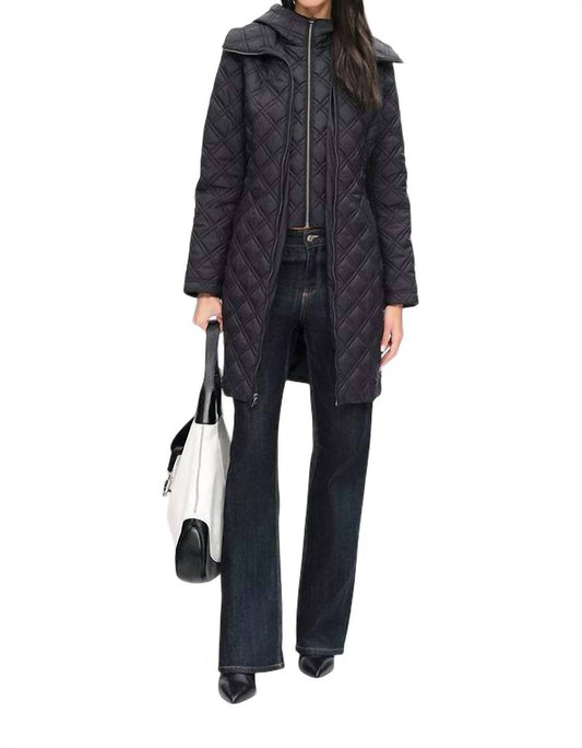 Elie Tahari - Diamond-Quilted Down Coat