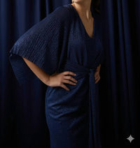 Joseph Ribkoff - Drapped Sleeve Dress