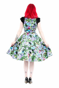 Orchid Bloom - Floral Swing Dress