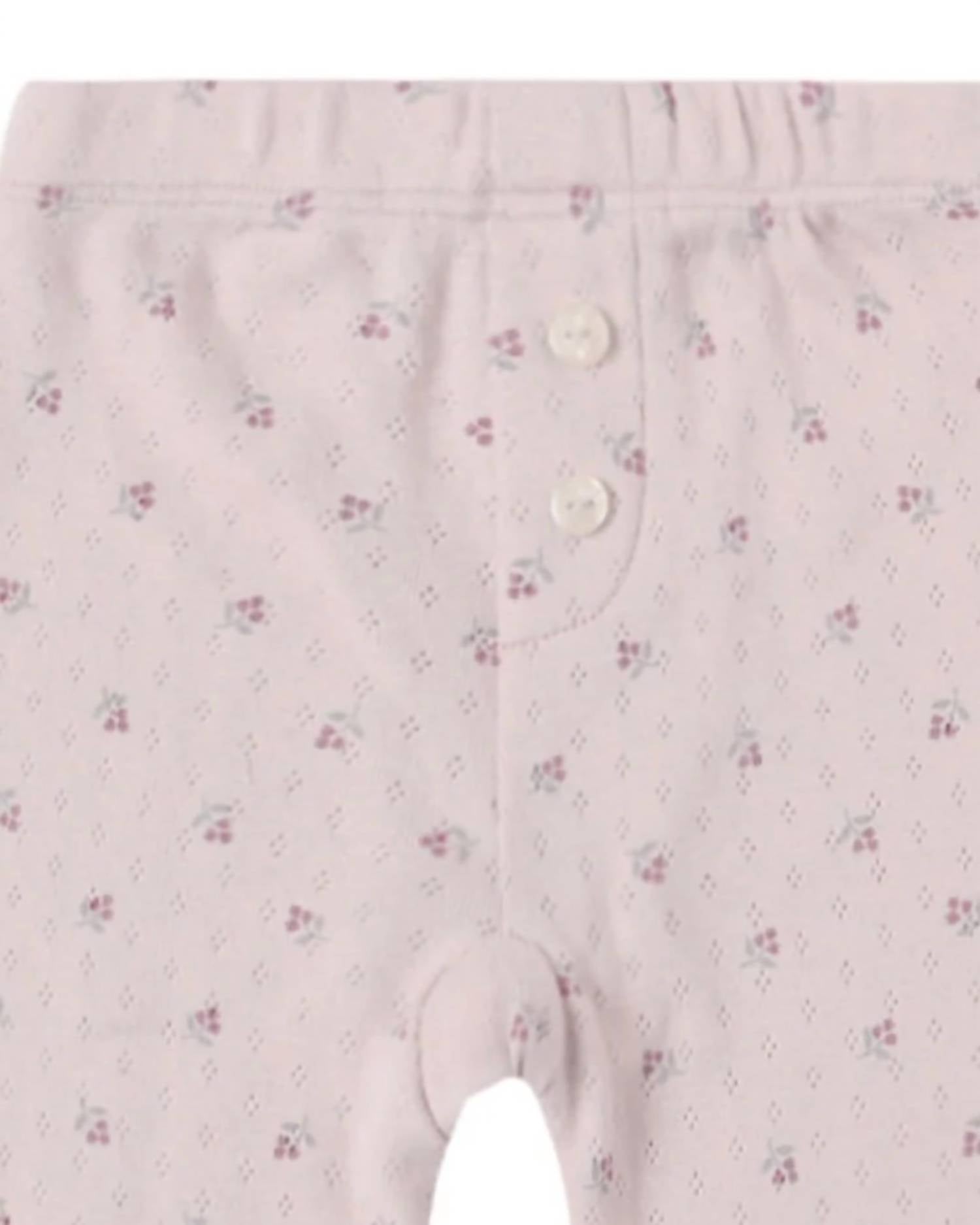 Quincy Mae - Girls' Pointelle Long Sleeve Tee And Legging Set