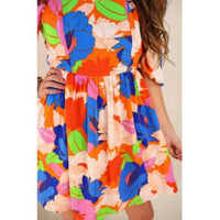 Jess Lea - Feel the Heat Floral Puff Sleeve Dress