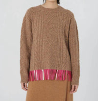 Lingua Franca - Acorn Bianca Crew Neck Sweater