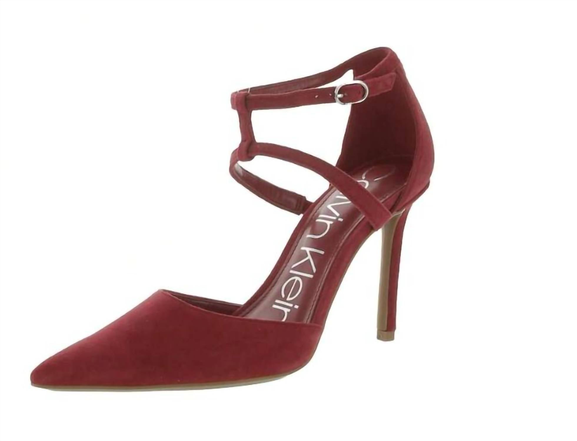 Calvin Klein - Women's Dentel Luxe Ankle Strap Pumps