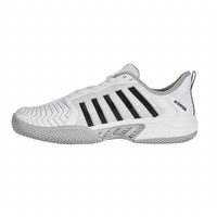 K-Swiss Men's Pickleball Supreme Athletic Shoes in white high rise black - men's shoe - detail view