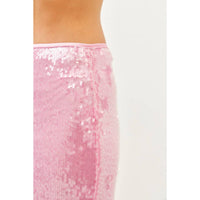 Idem Ditto - Mermaid Sequin Midi Skirt With Side Slit
