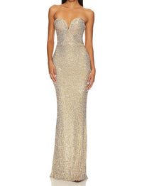 Nookie - Lumiere Gown Sweetheart Strapless Sequince Dress