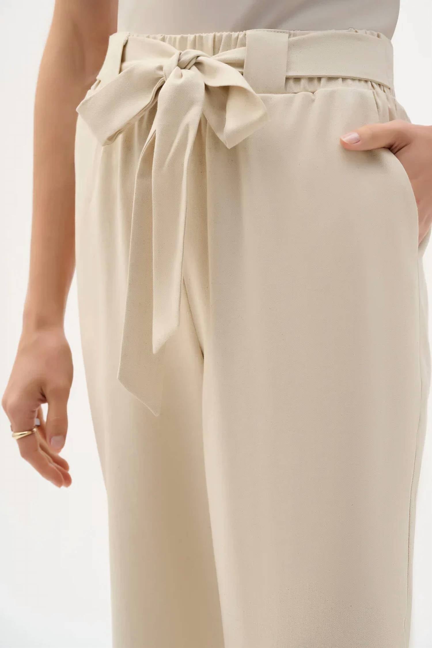 Joseph Ribkoff - Linen Woven Pull-on Wide Leg Pants
