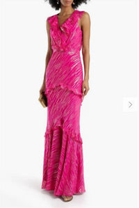 Saloni - Rita Ruffled Maxi Dress