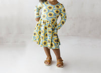 Kickee - Girl's Long Sleeve Swing Dress
