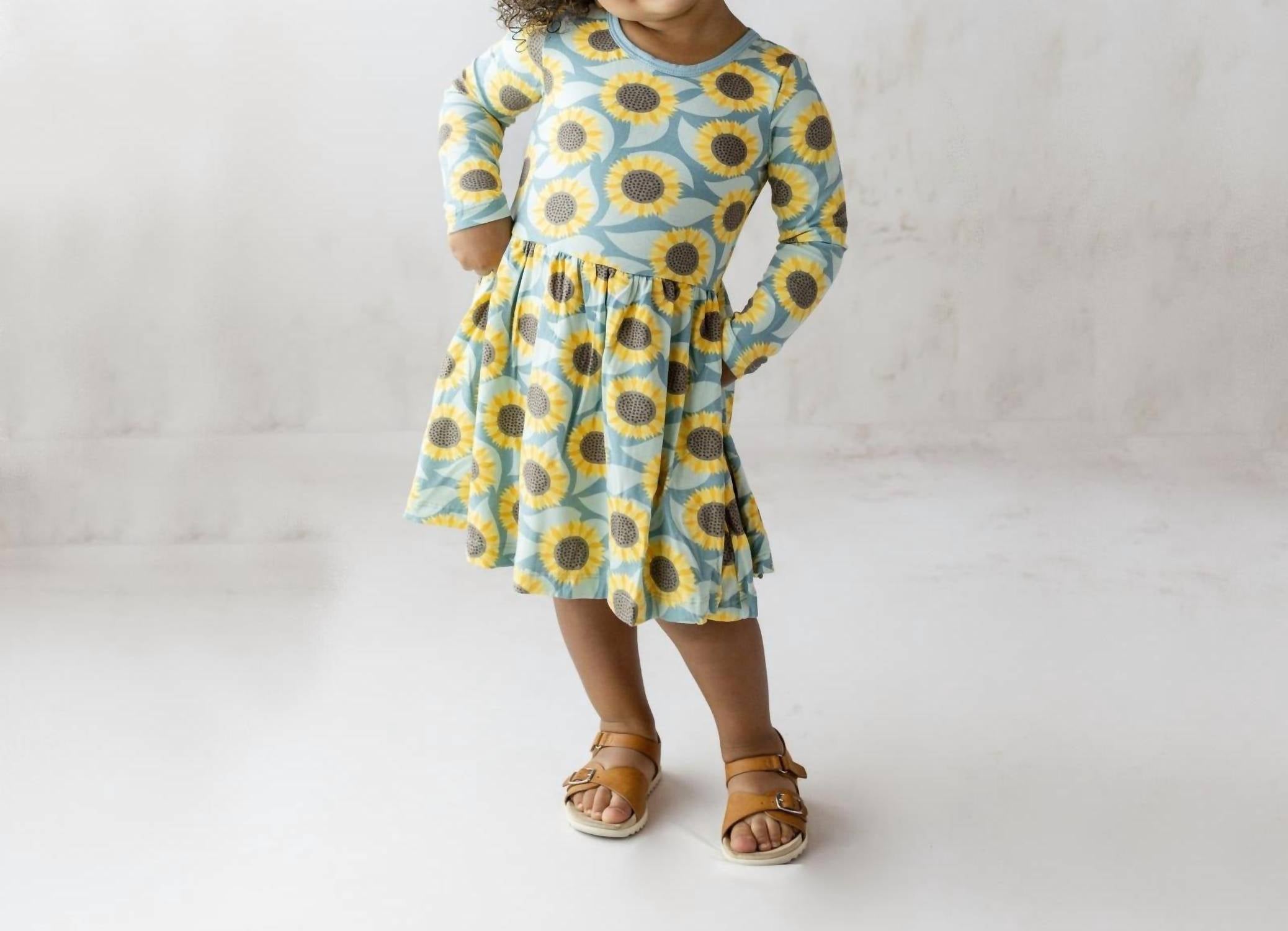 Kickee - Girl's Long Sleeve Swing Dress