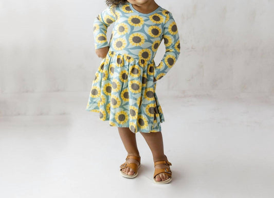 Kickee - Girl's Long Sleeve Swing Dress