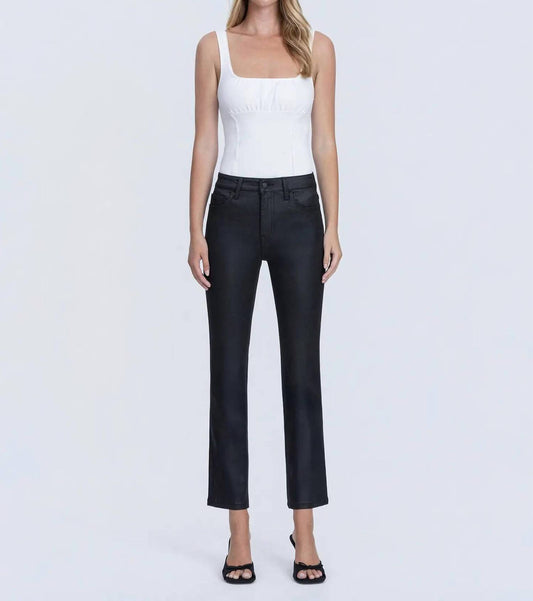 Vervet By Flying Monkey - Coated High Rise Slim Straight Jeans