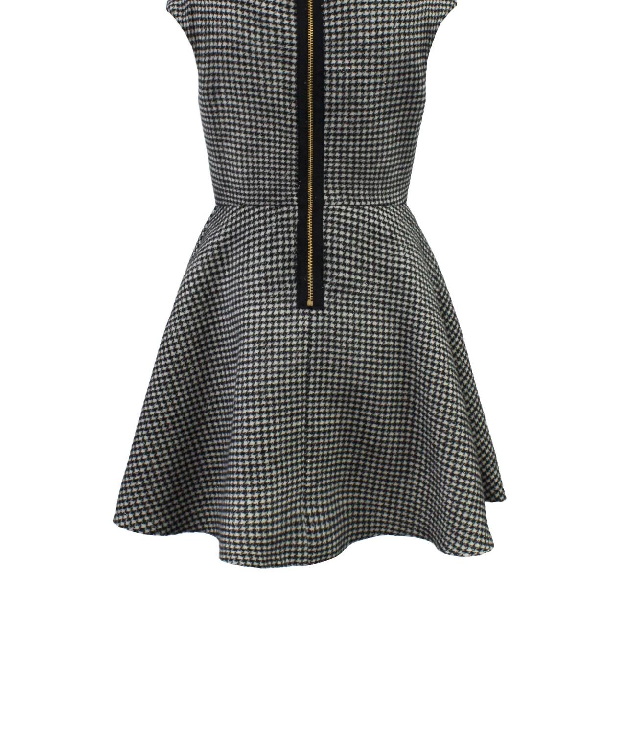 David Charles - Girls David Charles Houndstooth Cap Sleeve Dress