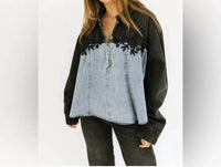 Bucketlist - Colby Denim Pullover Top