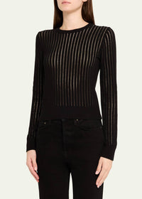 Frame - Sheer Stripe Sweater