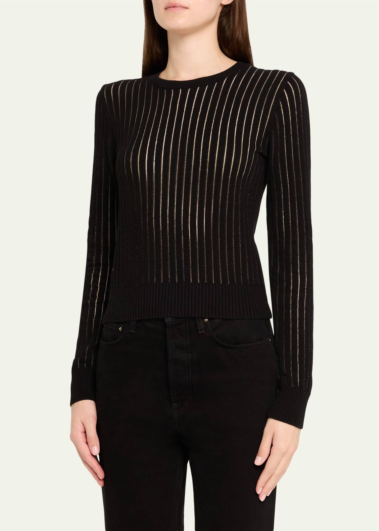 Frame - Sheer Stripe Sweater
