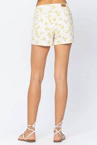 Judy Blue - Women's Flower Print Shorts