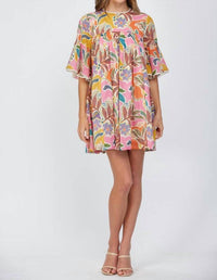 Fate Aria Mini Dress in multi - women's dress