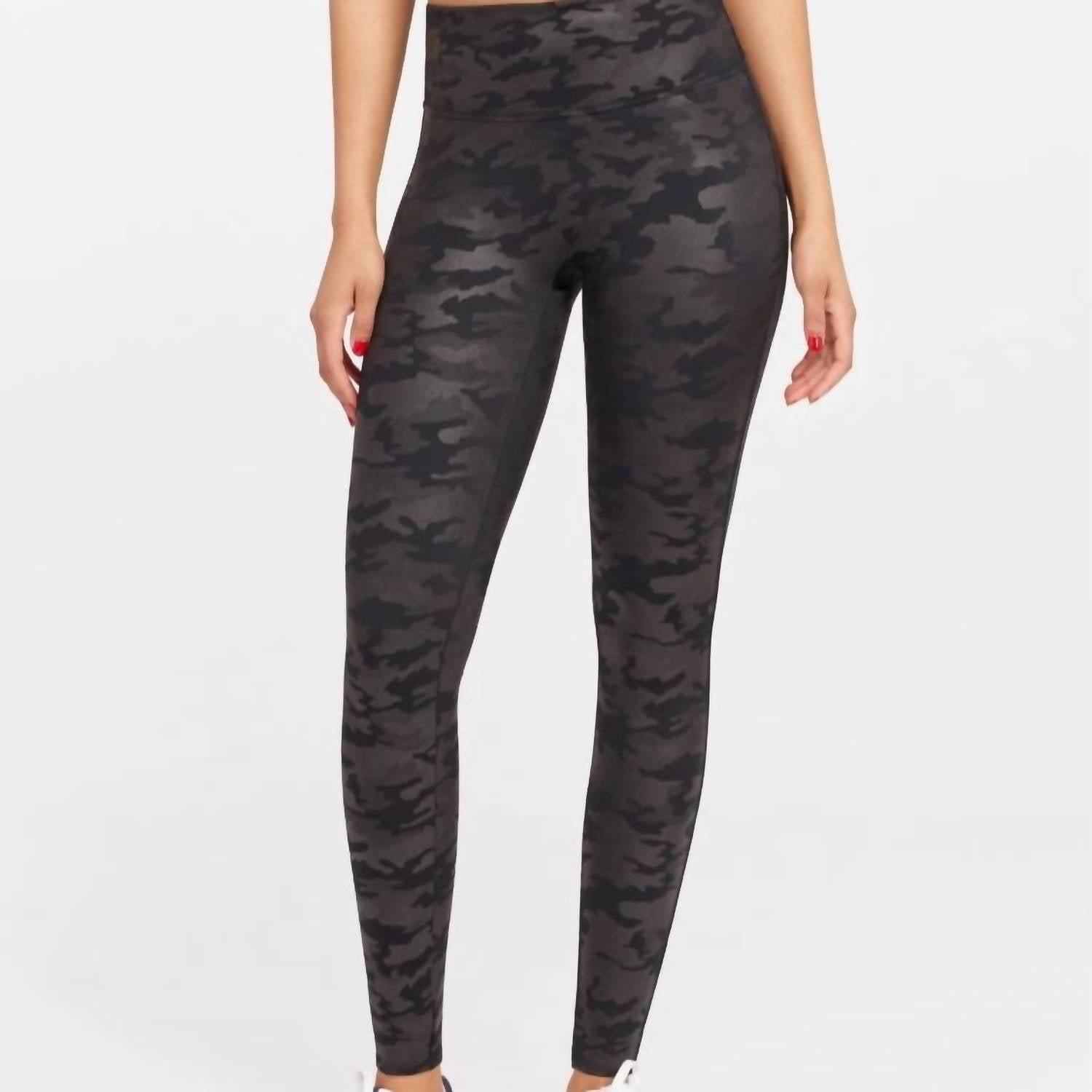 Spanx - Faux Leather Camo Leggings