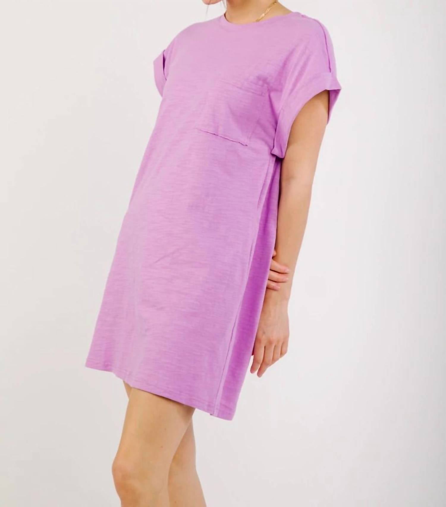 Very J - T-Shirt with Pocket Dress