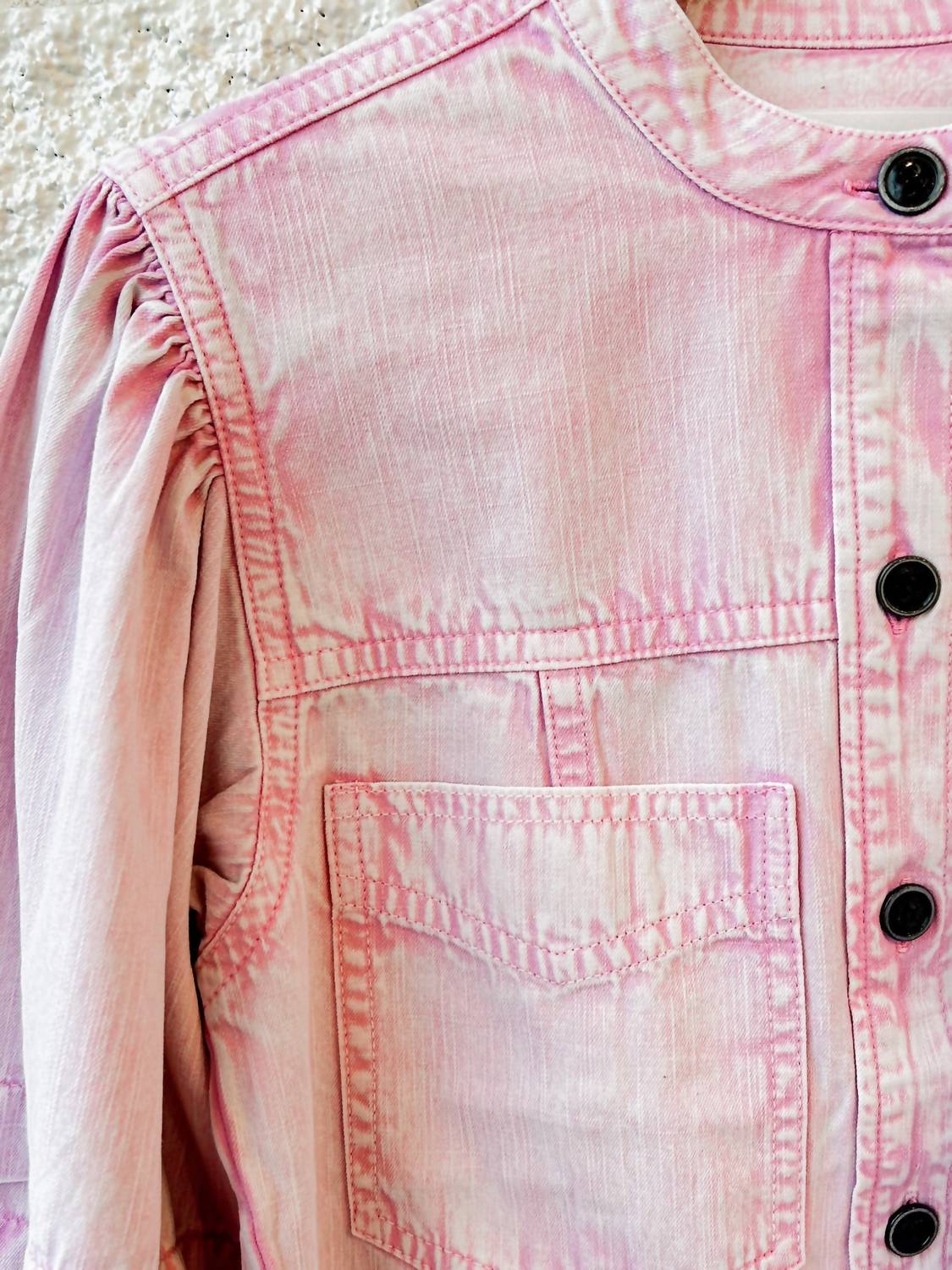 ISABEL MARANT Mileda Long Sleeve Shirt in pink - women's shirt - view 5