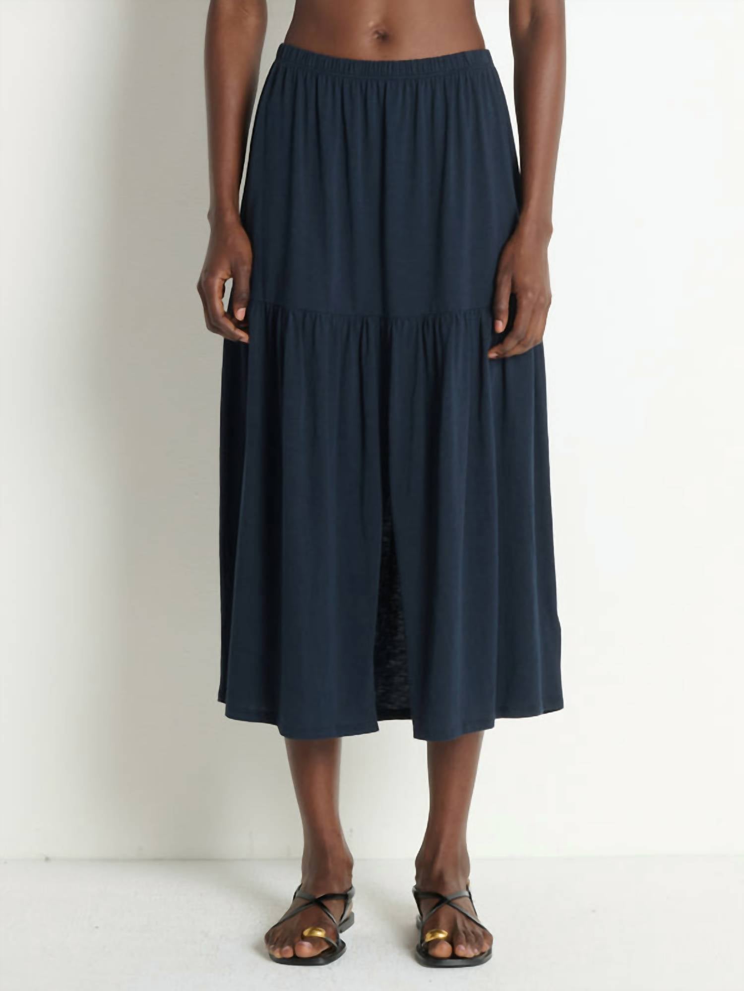 Nation LTD Esmeralda Midi Skirt in night sky - women's skirt