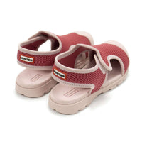 HUNTER Girls Mesh Outdoor Walking Sandals in rowan pink 1 - kids' sandal - detail view