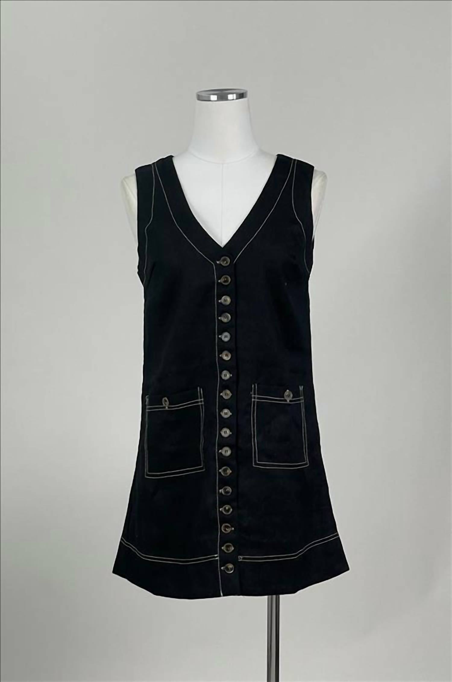 By Together Milano Mini Dress in black - women's dress - view 4