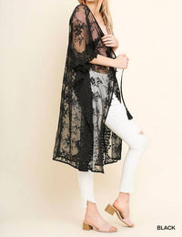 Umgee - Floral Lace Long Kimono