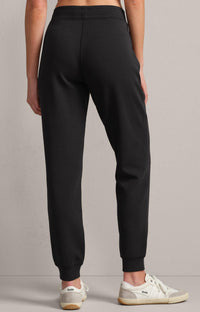 RHONE Dreamglow Jogger Pants in heather black - women's pants - detail view