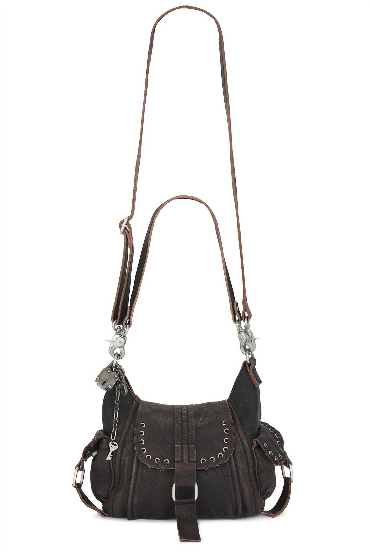 Free People - Baby Leigh Distressed Tote Bag
