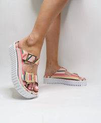 Ilse Jacobsen Women's Tulip Stripe Sandal in peach bud - women's sandal - view 5