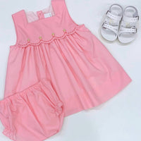 THE PROPER PEONY Girl's Strawberry Fields Dress in pink - kids' dress